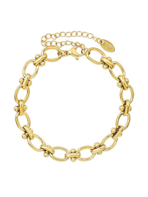 Waterproof Oval Chain Links Bracelet: Gold Or Silver - Seen On GMA!