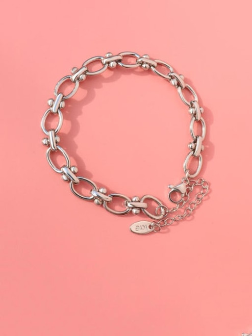 Waterproof Oval Chain Links Bracelet: Gold Or Silver - Seen On GMA!