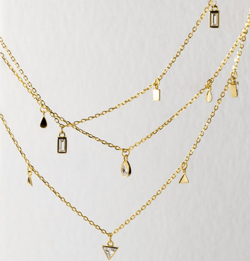 Minimalist Teardrops Necklace: Seen on Kelly Clarkson And The View!