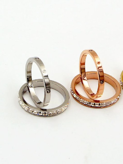 Classic Ring Set Of 2: Gold Size 8- LAST ONE!