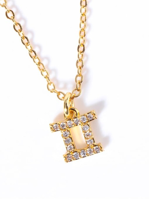Pave Gemini Necklace: 1 LEFT!
