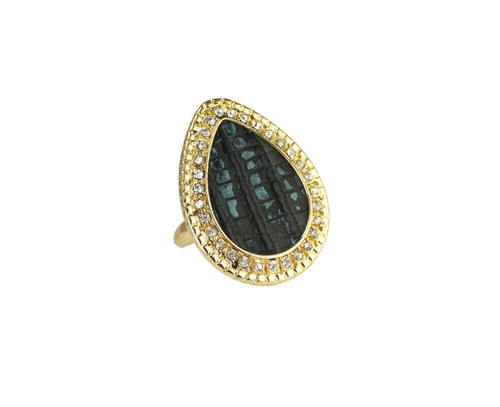 Deco Teardrop Ring - more colors - As seen on Carly Rae Jepsen!