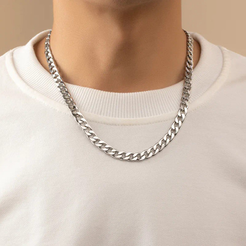 Silver Curb Chain Necklace: LAST ONE!