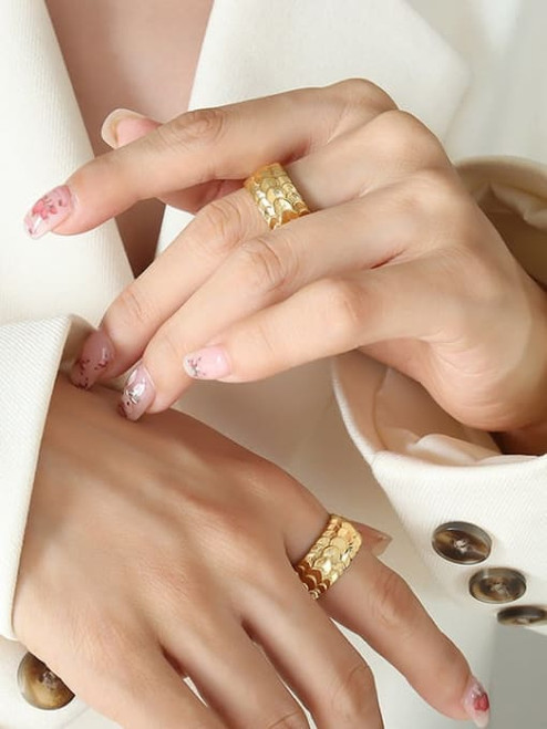 Layered Circles Ring: Gold Or Silver: LAST ONE SIZE 8