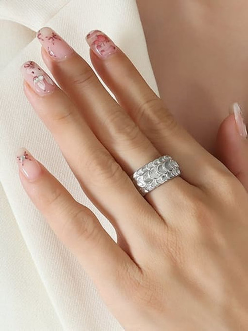 Layered Circles Ring: Gold Or Silver: LAST ONE SIZE 8