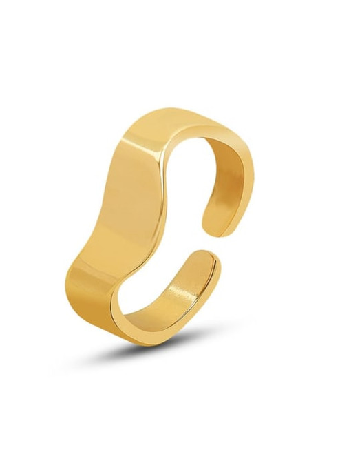 Curved Band Ring: Gold Or Silver