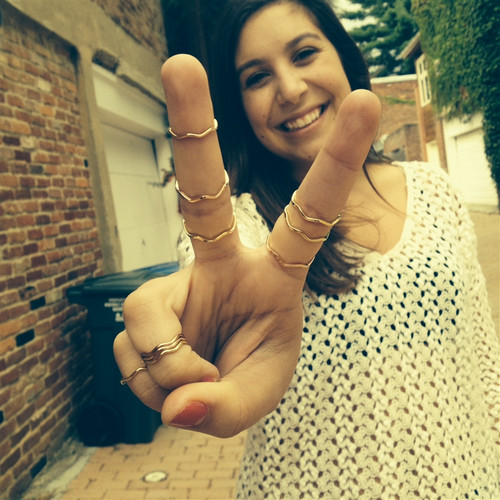 SINGLE Wavy Ring: SILVER- Seen on Today Show! LAST ONES!