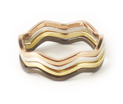 SINGLE Wavy Ring: GUNMETAL- Seen on Today Show! LAST ONES!