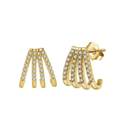 Sterling Sparkle Earrings: Gold Or Silver - Seen On GMA!