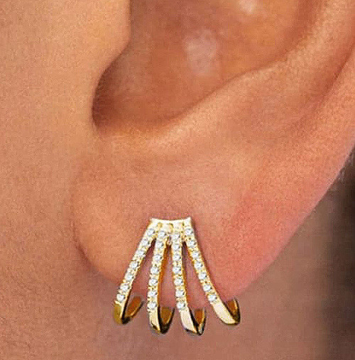 Sterling Sparkle Earrings: Gold Or Silver - Seen On GMA!