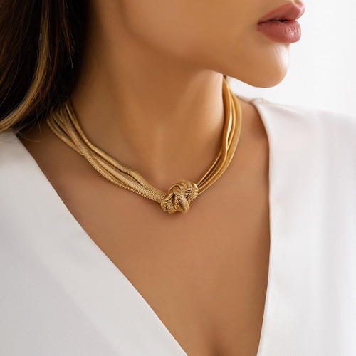 LAST ONE! All Tied Up Necklace: Gold Or Silver: Seen On Tinashe!
