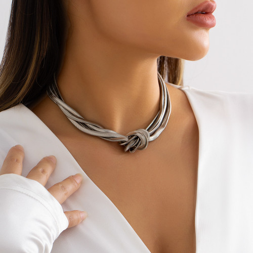 LAST ONE! All Tied Up Necklace: Gold Or Silver: Seen On Tinashe!