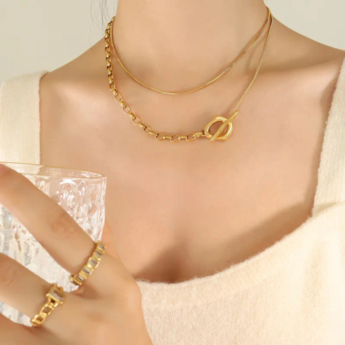 SALE! Toggle Or Wrap Necklace: Gold Or Silver - Two Necklaces In One! : 2 LEFT!