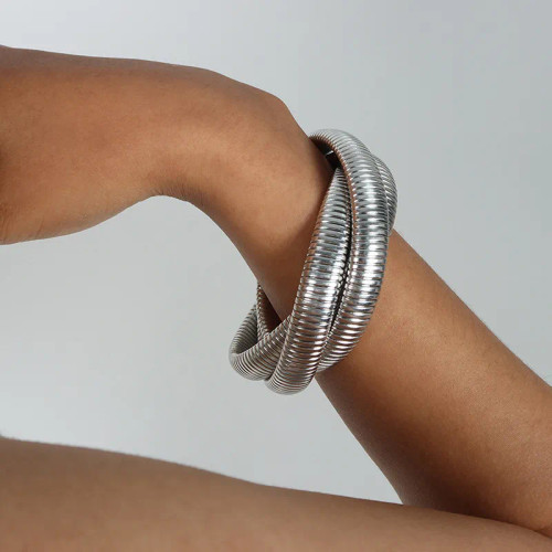 SALE! Triple Band Lined Bracelet: Gold Or Silver: LAST 2!