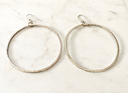 Oversize Hammered Hoops: LIMITED EDITION!