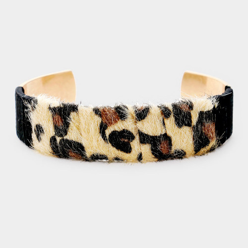 Leopard Print Wrapped Cuff