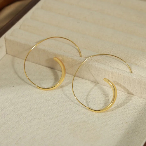 Golden Curve Hoops - Seen On GMA! LAST ONES!