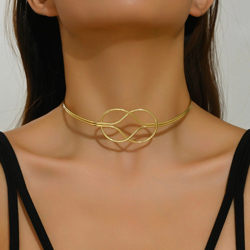 Interlooped Collar Necklace