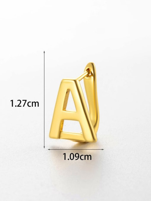 Little Letter Huggie Hoop Earring: SOLD INDIVIDUALLY!