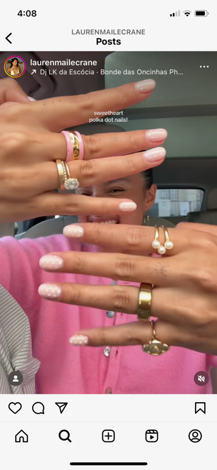 Enamel Bands Ring : Pink - Seen On Lauren Maile (Lauren Amiglio)!