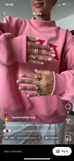 Enamel Bands Ring : Green - Seen On Lauren Maile (Lauren Amiglio)!