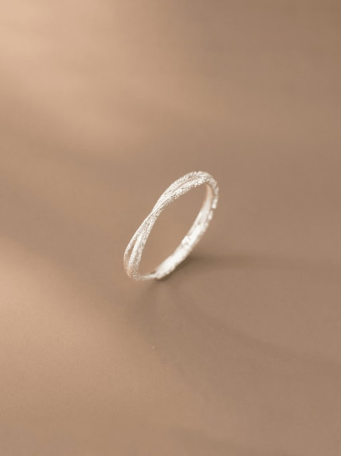 Sterling Crossover Ring