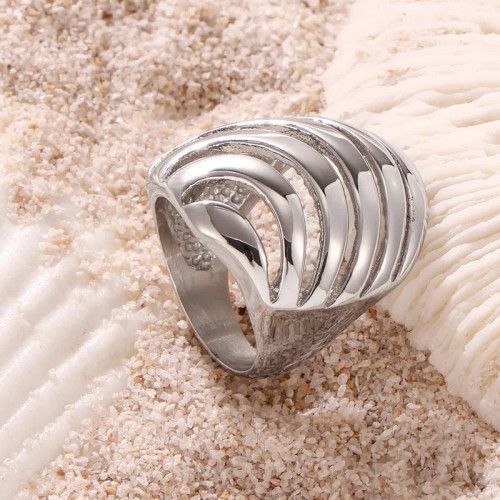 All Swirled Ring: Silver SIZE 8 - LAST ONE!