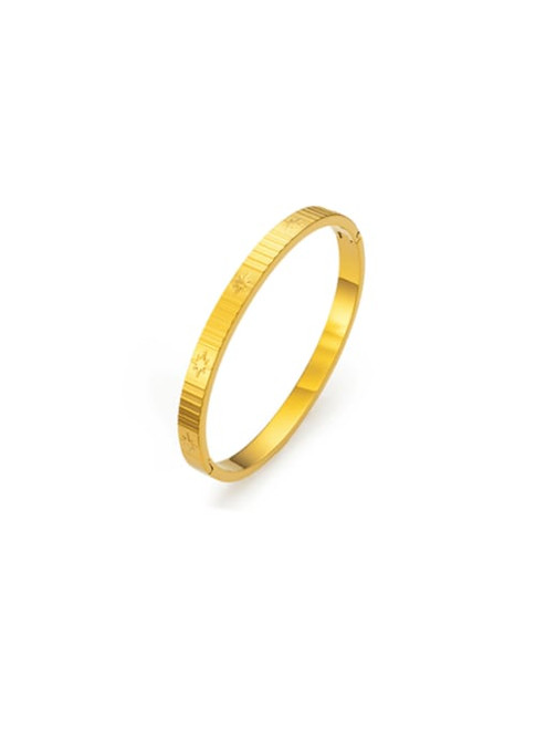 Textured Pave Hinged Bangle: Gold Or Silver