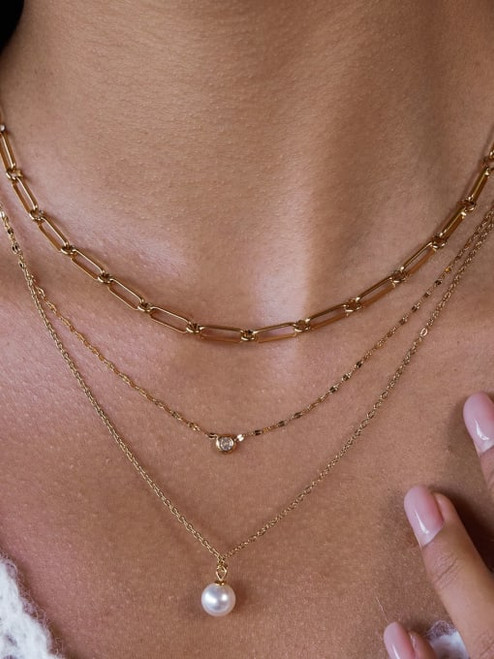 Watrproof Double Layer Minimalist Necklace