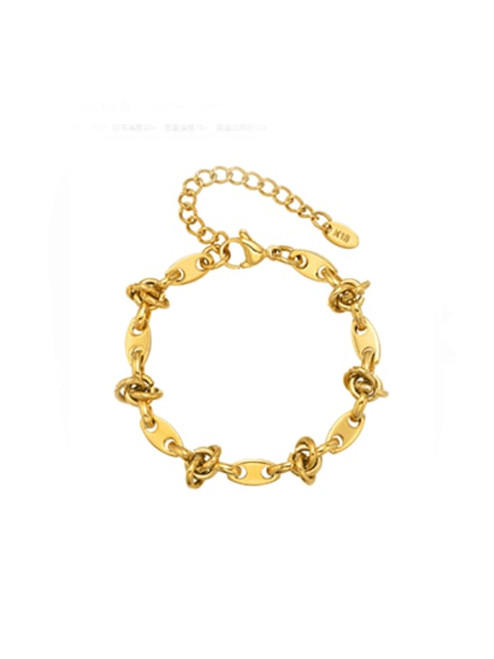 Knotted Oval Links Bracelet