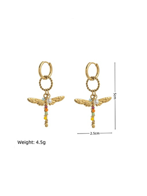 Dragonfly Huggie Hoops earrings: 2 LEFT!