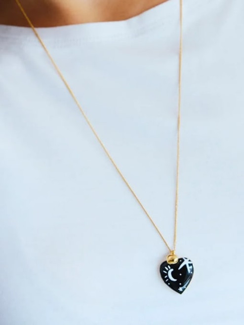 Night Skies Heart Necklace: LAST 2!