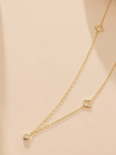 Sterling Minimalist Quatrefoil Clover Necklace: Gold Or Silver: LAST ONES!