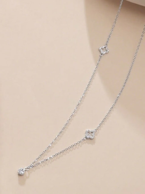 Sterling Minimalist Quatrefoil Clover Necklace: Gold Or Silver: LAST ONES!