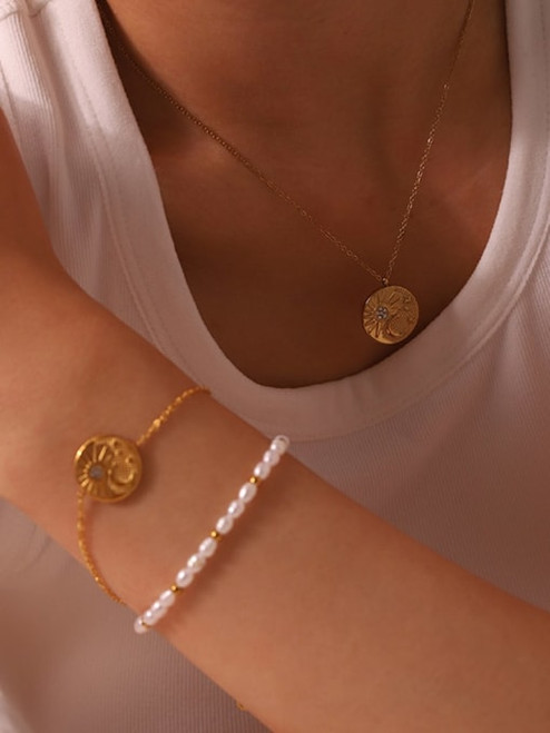 Skies Above Coin Medallion Bracelet: LAST ONE!