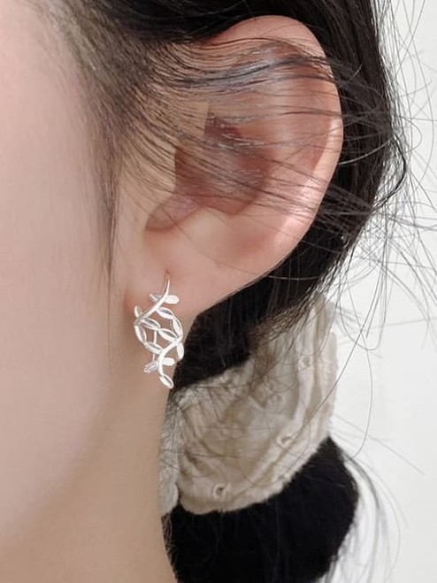 Sterling Leaf Earrings: LAST ONES!