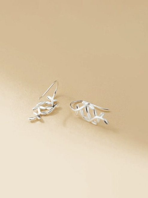 Sterling Leaf Earrings: LAST ONES!