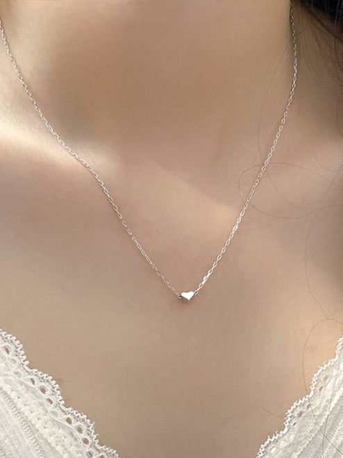 Sterling Heart Necklace: 2 LEFT!