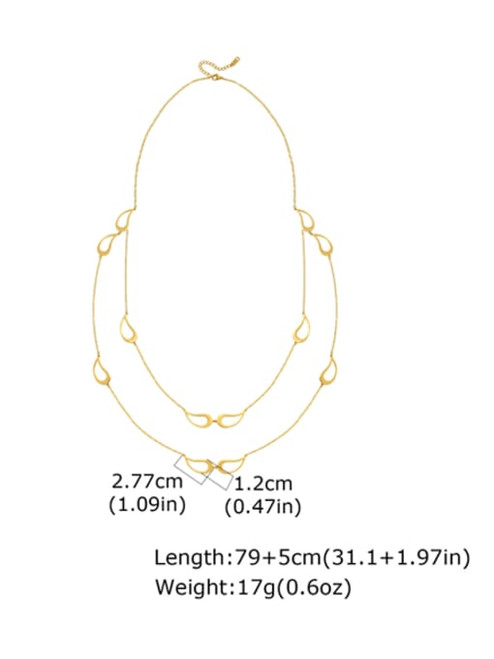 Long Layered Teardrops Necklace: LAST 2!