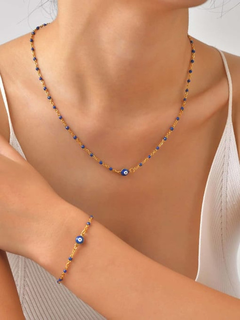 Blue Evil Eye Bracelet: LAST ONE