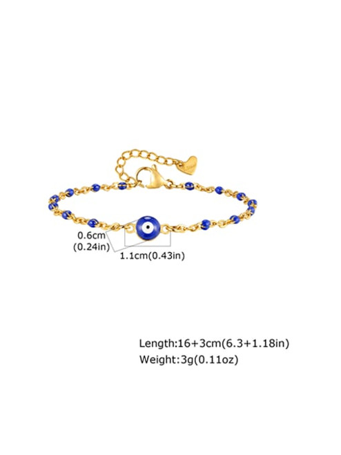 Blue Evil Eye Bracelet: LAST ONE