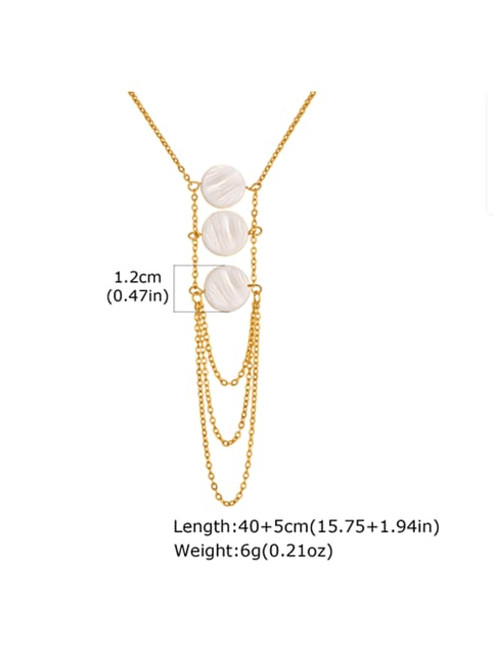 Three Circles Lariat Y Necklace: LAST ONES!