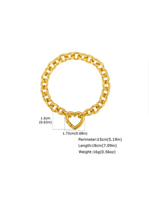 Hinged Heart Clasp Bracelet: FEW LEFT!