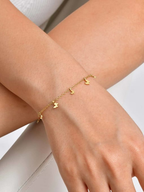 Golden Butterflies Bracelet: 3 LEFT!