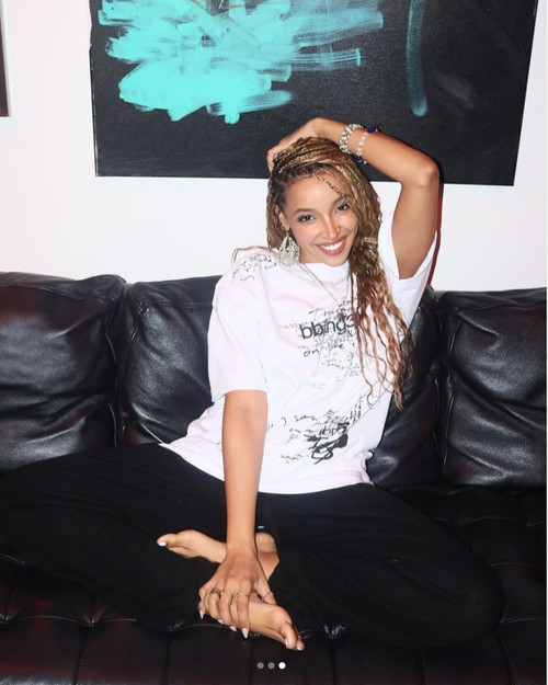 Chained Up Teardrop Hoops - Silver: Seen on Tinashe and Veena Crownholm!