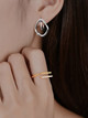 Sterling Flat Top Wrap Ring: Gold or Silver