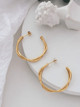 1.5" Twist Over Hoops: Gold Or Silver