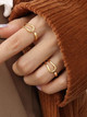  Looped Ring: Gold Or Silver