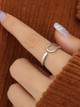  Looped Ring: Gold Or Silver