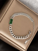 Green Center Stone Bracelet: Gold Or Silver: LAST ONES!